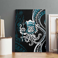 Turquoise Hawaii Kanaloa God Canvas Wall Art Hawaiian Octopus LT14 - Polynesian Pride