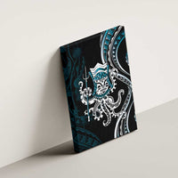 Turquoise Hawaii Kanaloa God Canvas Wall Art Hawaiian Octopus LT14 - Polynesian Pride