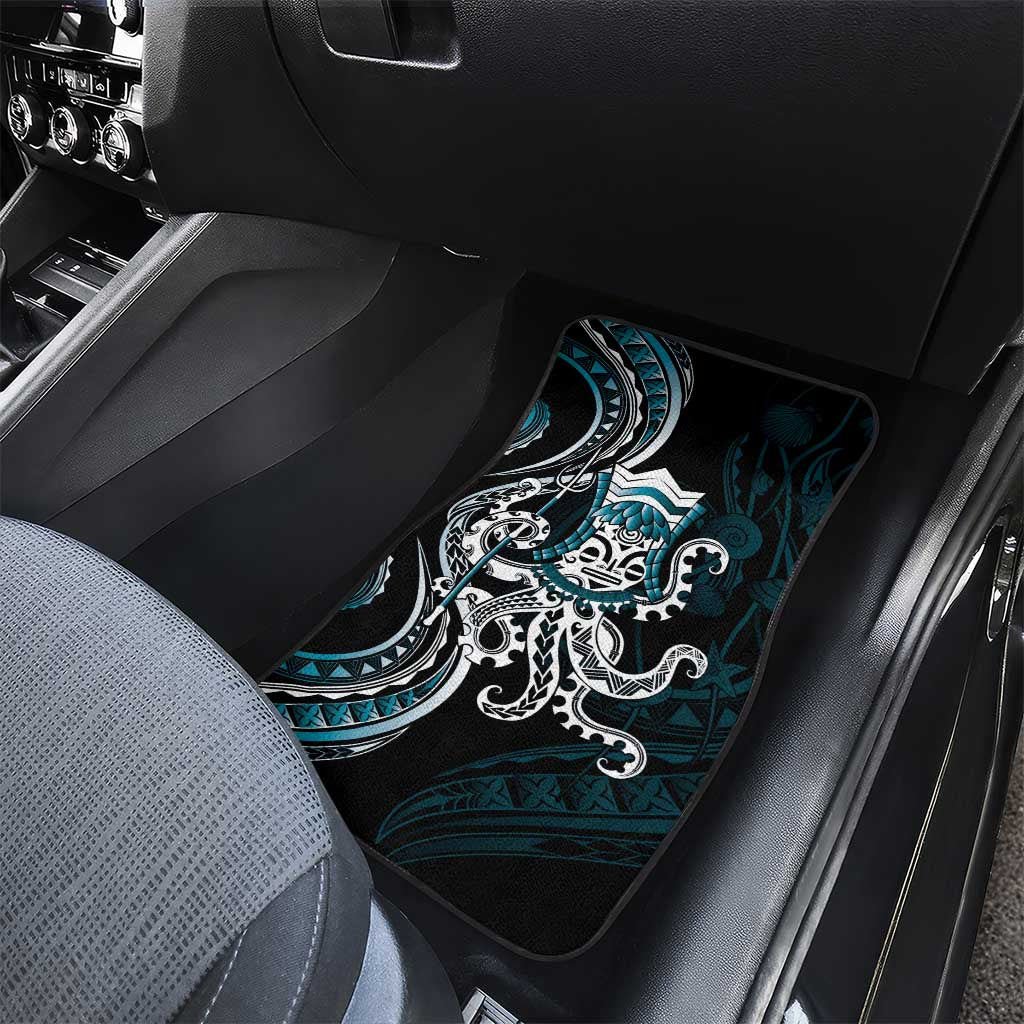 Turquoise Hawaii Kanaloa God Car Mats Hawaiian Octopus LT14 - Polynesian Pride