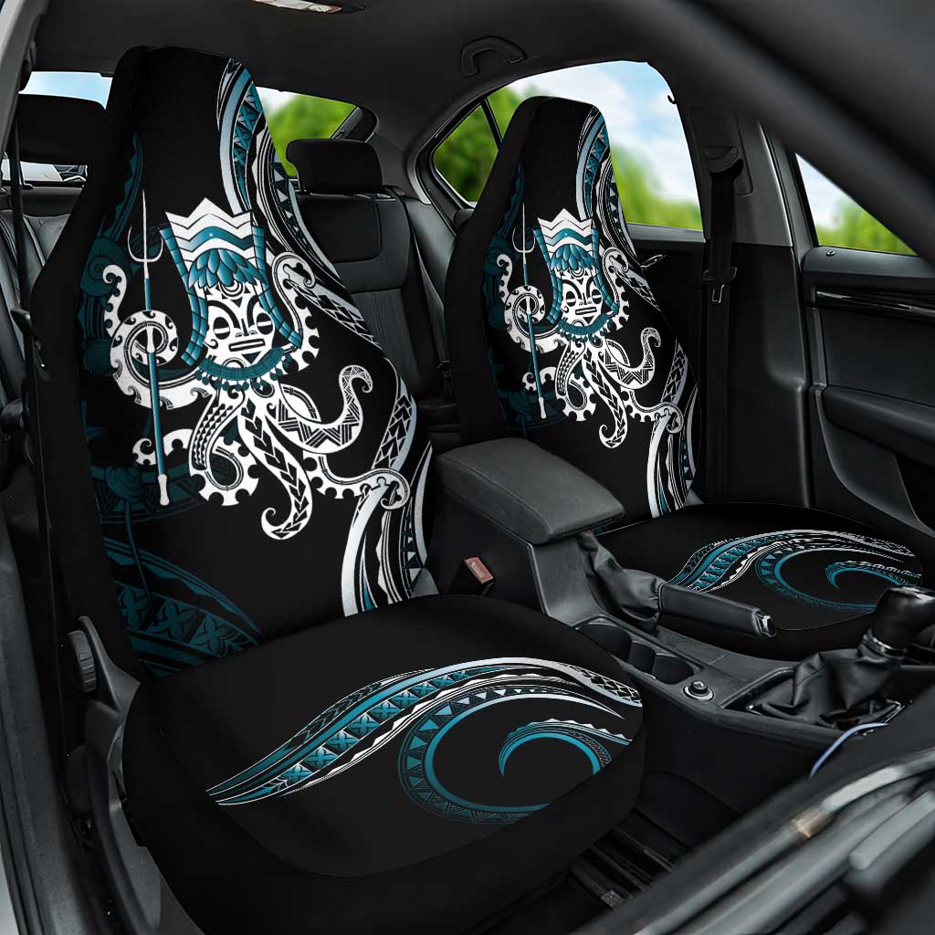 Turquoise Hawaii Kanaloa God Car Seat Cover Hawaiian Octopus LT14 One Size Turquoise - Polynesian Pride