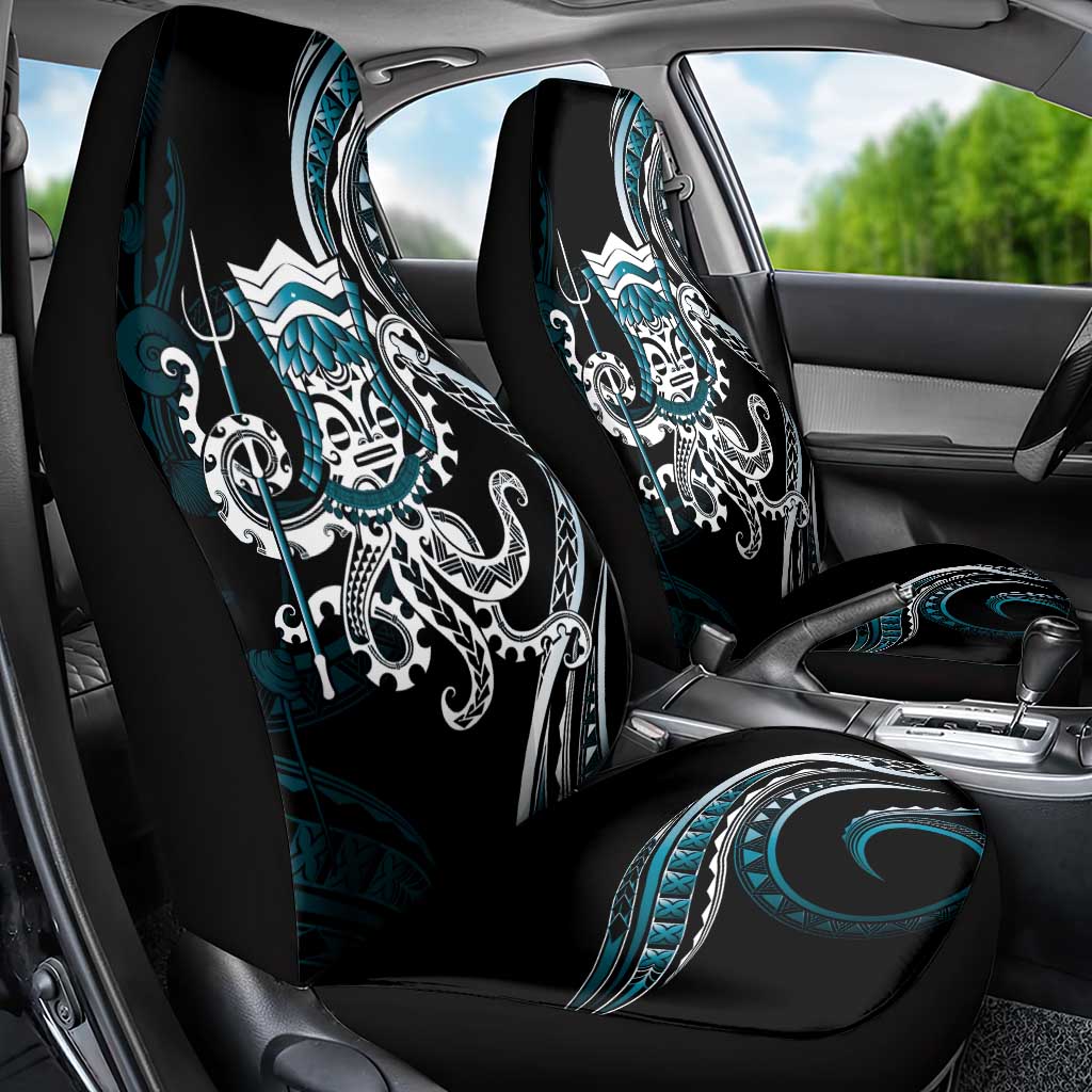 Turquoise Hawaii Kanaloa God Car Seat Cover Hawaiian Octopus LT14 - Polynesian Pride