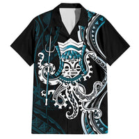Turquoise Hawaii Kanaloa God Hawaiian Shirt Hawaiian Octopus LT14 Turquoise - Polynesian Pride