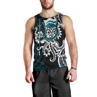 Turquoise Hawaii Kanaloa God Men Tank Top Hawaiian Octopus LT14 - Polynesian Pride