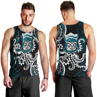 Turquoise Hawaii Kanaloa God Men Tank Top Hawaiian Octopus LT14 - Polynesian Pride
