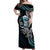 Turquoise Hawaii Kanaloa God Off Shoulder Maxi Dress Hawaiian Octopus