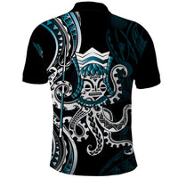Turquoise Hawaii Kanaloa God Polo Shirt Hawaiian Octopus LT14 - Polynesian Pride