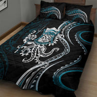 Turquoise Hawaii Kanaloa God Quilt Bed Set Hawaiian Octopus LT14 - Polynesian Pride