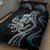 Turquoise Hawaii Kanaloa God Quilt Bed Set Hawaiian Octopus