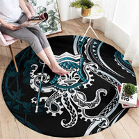 Turquoise Hawaii Kanaloa God Round Carpet Hawaiian Octopus LT14 - Polynesian Pride