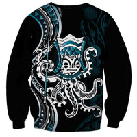 Turquoise Hawaii Kanaloa God Sweatshirt Hawaiian Octopus LT14 - Polynesian Pride