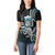 Turquoise Hawaii Kanaloa God Women Polo Shirt Hawaiian Octopus