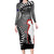 New Zealand ANZAC Day Family Matching Long Sleeve Bodycon Dress and Hawaiian Shirt 25th April Silver Fern With Poppy