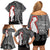 New Zealand ANZAC Day Family Matching Off Shoulder Short Dress and Hawaiian Shirt 25th April Silver Fern With Poppy