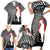 New Zealand ANZAC Day Family Matching Short Sleeve Bodycon Dress and Hawaiian Shirt 25th April Silver Fern With Poppy