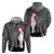 New Zealand ANZAC Day Hoodie 25th April Silver Fern With Poppy