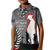 New Zealand ANZAC Day Kid Polo Shirt 25th April Silver Fern With Poppy