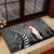 New Zealand ANZAC Day Rubber Doormat 25th April Silver Fern With Poppy