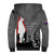 New Zealand ANZAC Day Sherpa Hoodie 25th April Silver Fern With Poppy