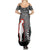 New Zealand ANZAC Day Summer Maxi Dress 25th April Silver Fern With Poppy