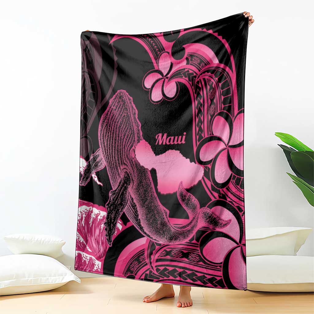 Aloha Hawaii Maui Blanket Valley Isle Humpback Whale Black LT14 - Polynesian Pride