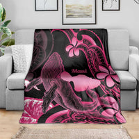 Aloha Hawaii Maui Blanket Valley Isle Humpback Whale Black LT14 - Polynesian Pride
