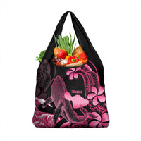 Aloha Hawaii Maui Grocery Bag Valley Isle Humpback Whale Black LT14 1-pack One Size Black - Polynesian Pride