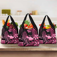 Aloha Hawaii Maui Grocery Bag Valley Isle Humpback Whale Black LT14 3-pack One Size Black - Polynesian Pride