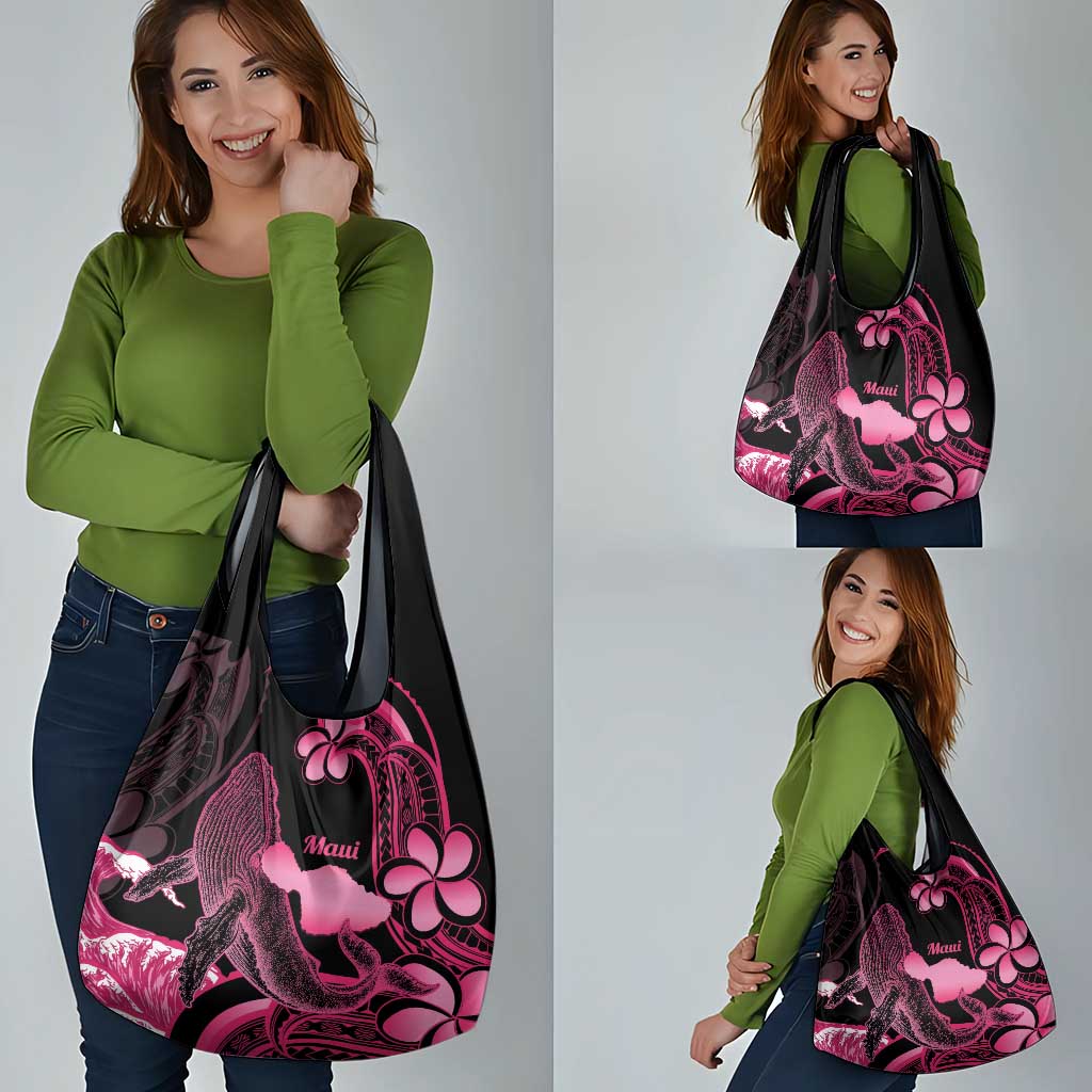 Aloha Hawaii Maui Grocery Bag Valley Isle Humpback Whale Black LT14 - Polynesian Pride