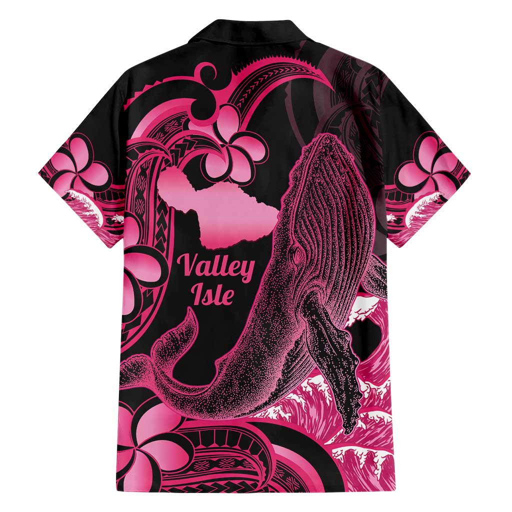 Aloha Hawaii Maui Hawaiian Shirt Valley Isle Humpback Whale Black LT14 - Polynesian Pride
