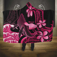Aloha Hawaii Maui Hooded Blanket Valley Isle Humpback Whale Black LT14 - Polynesian Pride