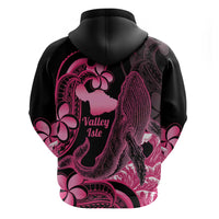 Aloha Hawaii Maui Hoodie Valley Isle Humpback Whale Black LT14 - Polynesian Pride