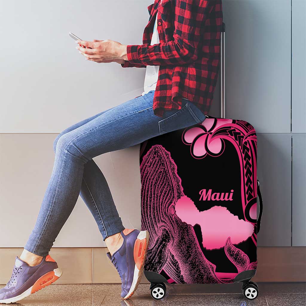 Aloha Hawaii Maui Luggage Cover Valley Isle Humpback Whale Black LT14 - Polynesian Pride