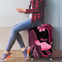 Aloha Hawaii Maui Luggage Cover Valley Isle Humpback Whale Black LT14 - Polynesian Pride