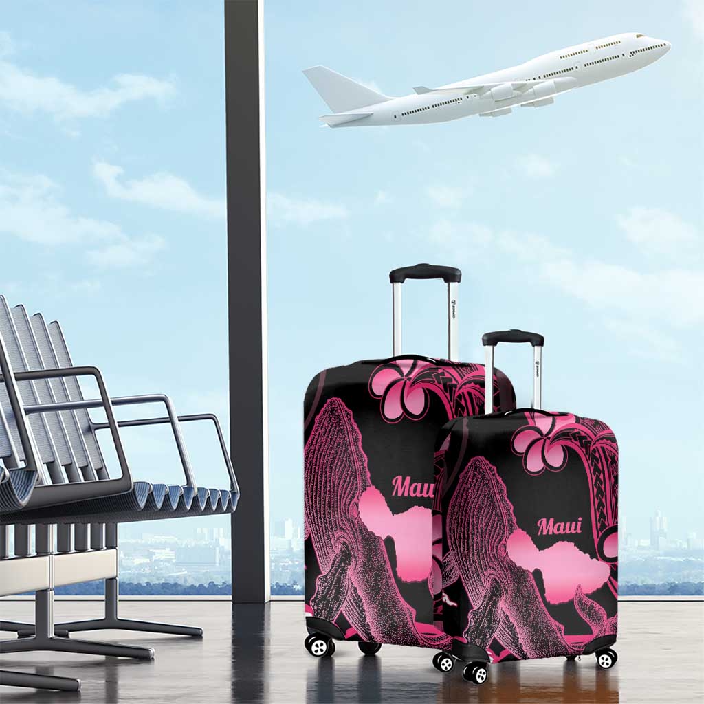 Aloha Hawaii Maui Luggage Cover Valley Isle Humpback Whale Black LT14 - Polynesian Pride