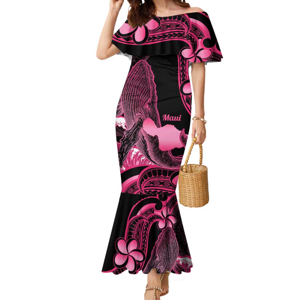 Aloha Hawaii Maui Mermaid Dress Valley Isle Humpback Whale Black LT14 Women Black - Polynesian Pride