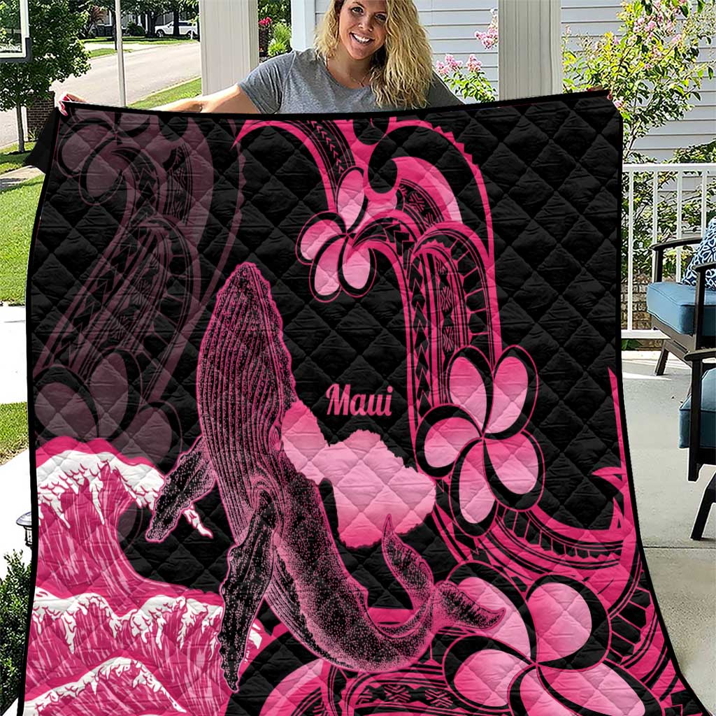 Aloha Hawaii Maui Quilt Valley Isle Humpback Whale Black LT14 Black - Polynesian Pride