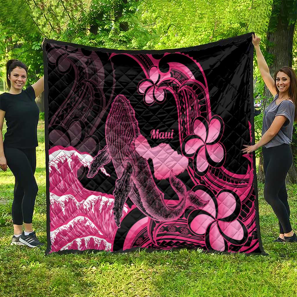 Aloha Hawaii Maui Quilt Valley Isle Humpback Whale Black LT14 - Polynesian Pride