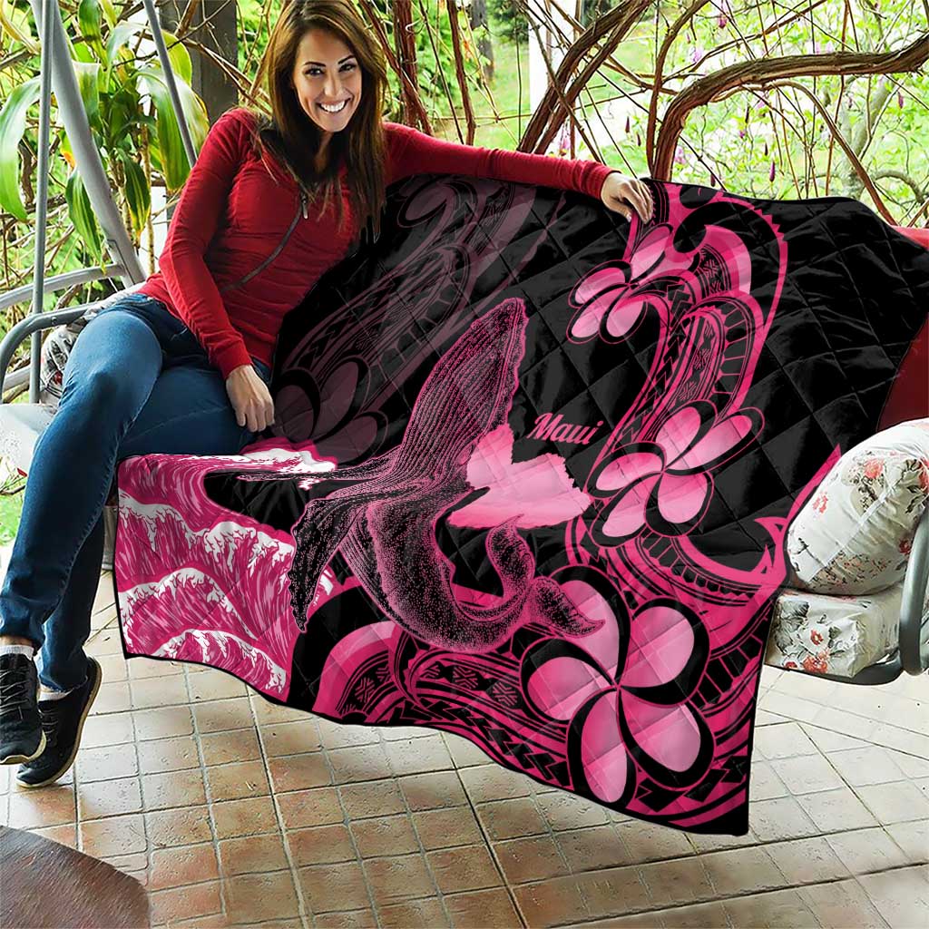 Aloha Hawaii Maui Quilt Valley Isle Humpback Whale Black LT14 - Polynesian Pride