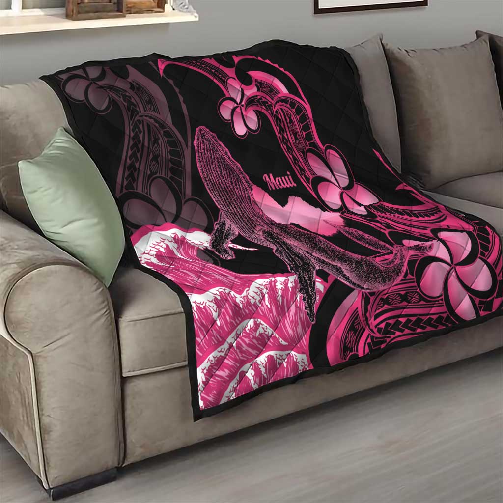 Aloha Hawaii Maui Quilt Valley Isle Humpback Whale Black LT14 - Polynesian Pride
