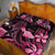 Aloha Hawaii Maui Quilt Bed Set Valley Isle Humpback Whale Black