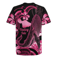 Aloha Hawaii Maui Rugby Jersey Valley Isle Humpback Whale Black LT14 - Polynesian Pride
