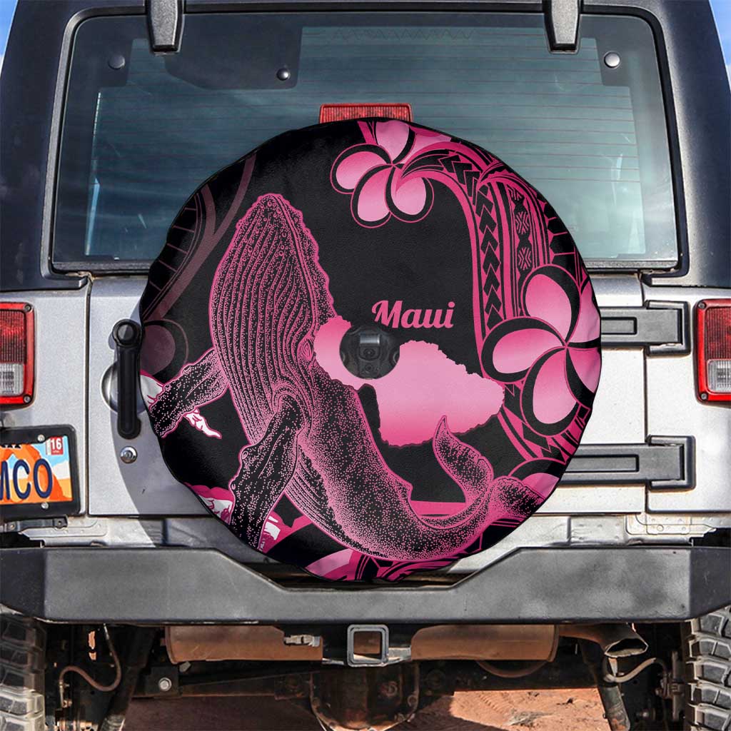 Aloha Hawaii Maui Spare Tire Cover Valley Isle Humpback Whale Black LT14 Black - Polynesian Pride