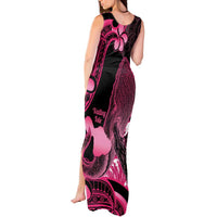 Aloha Hawaii Maui Tank Maxi Dress Valley Isle Humpback Whale Black LT14 - Polynesian Pride