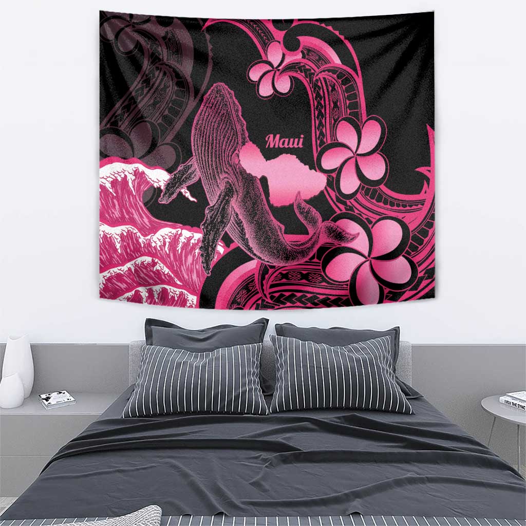 Aloha Hawaii Maui Tapestry Valley Isle Humpback Whale Black LT14 - Polynesian Pride