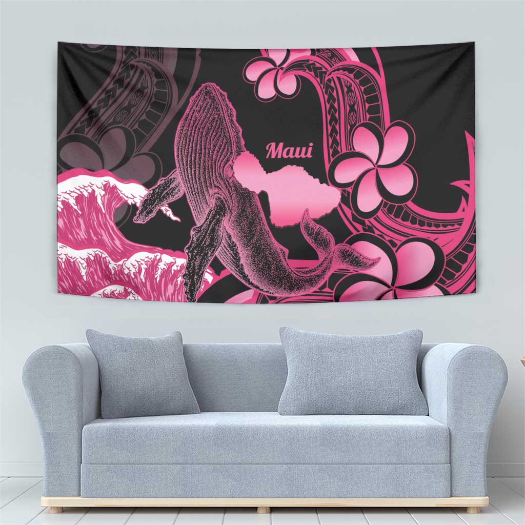 Aloha Hawaii Maui Tapestry Valley Isle Humpback Whale Black LT14 - Polynesian Pride
