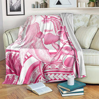Aloha Hawaii Maui Blanket Valley Isle Humpback Whale White LT14 White - Polynesian Pride