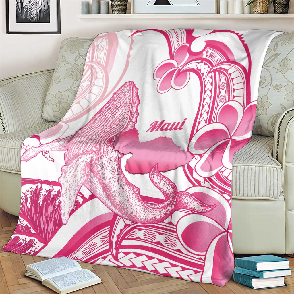 Aloha Hawaii Maui Blanket Valley Isle Humpback Whale White LT14 - Polynesian Pride