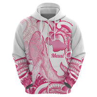 Aloha Hawaii Maui Hoodie Valley Isle Humpback Whale White LT14 - Polynesian Pride
