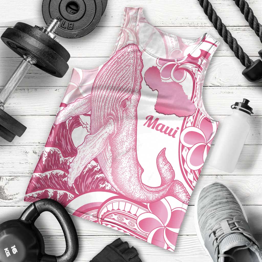 Aloha Hawaii Maui Men Tank Top Valley Isle Humpback Whale White LT14 - Polynesian Pride
