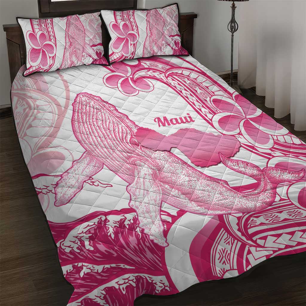 Aloha Hawaii Maui Quilt Bed Set Valley Isle Humpback Whale White LT14 White - Polynesian Pride
